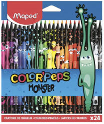 Maped Színes ceruza MAPED Color Peps Monster háromszögletű 24 darabos (862624) - fotoland