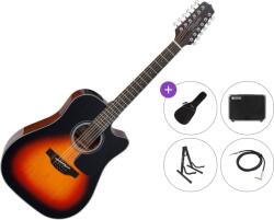 Takamine GD30CE-12 Premium SET Brown Sunburst Chitară electro-acustică cu 12 corzi