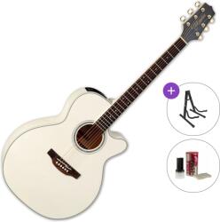 Takamine GN37CE PW Standard SET Perlă Alb Chitară electro-acustică Jumbo