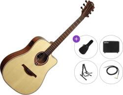 LÂG GUITARS Tramontane 88 T88DCE Premium SET Natural Chitară electro-acustică Dreadnought