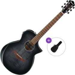 Ibanez AEWC400-TKS Basic SET Transparent Black Sunburst Chitară electro-acustică Jumbo