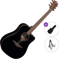 LÂG GUITARS Tramontane 118 T118DCE Standard SET Black Chitară electro-acustică Dreadnought