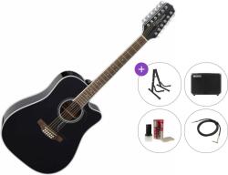 Takamine GD38CE Premium SET Black Chitară electro-acustică cu 12 corzi