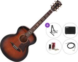 BromoGuitars BAN8E Premium SET Vintage Sunburst Chitară electro-acustică Jumbo