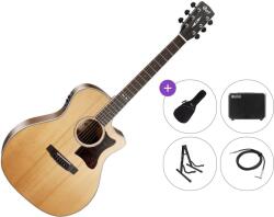 Cort GA5F-BW-NS Premium SET Natural Satin Chitară electro-acustică Jumbo
