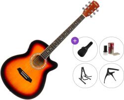 Pasadena PGC-10E Premium SET Vintage Sunburst Chitară electro-acustică Jumbo