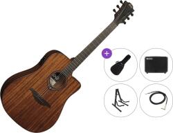 LÂG GUITARS Tramontane 98 T98DCE Premium SET Natural Chitară electro-acustică Dreadnought