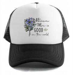  Trucker Baseball sapka Fekete Believe There Is Good Nyár Nyaralás (Czapka Czarna BELIEVE THERE IS GOOD)