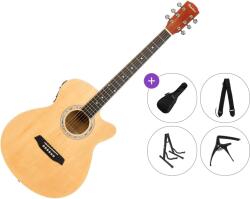 Pasadena PGC-10E Premium SET Natural Chitară electro-acustică Jumbo