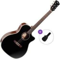 Cort ESSENCE-GA4 Basic SET Black Chitară electro-acustică Jumbo