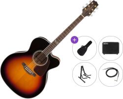Takamine GJ72CE Premium SET Brown Sunburst Chitară electro-acustică Jumbo