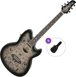 Ibanez TCY10PA-BKB Basic SET Transparent Brown Black Burst Chitară electro-acustică Jumbo