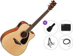 Yamaha FGX800C Premium SET Natural Chitară electro-acustică Dreadnought