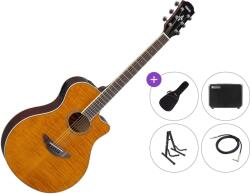 Yamaha APX600 Premium SET Amber Chitară electro-acustică Jumbo