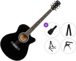 Pasadena PGC-10E Premium SET Black Chitară electro-acustică Jumbo