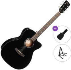 Cort L60CE Standard SET Black Gloss Chitară electro-acustică Jumbo