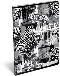 LIZZY Füzet, tűzött, A4, vonalas, 32 lap LIZZYSULI, "Street Rules (TICLFVA4SR) - officepantry