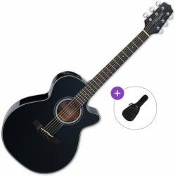 Takamine GF30CE-BLK Basic SET Black Chitară electro-acustică Jumbo