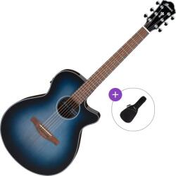 Ibanez AEG50-IBH Basic SET Indigo Blue Burst Chitară electro-acustică Jumbo