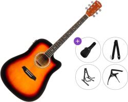 Pasadena PDC-10E Premium SET Vintage Sunburst Chitară electro-acustică Dreadnought