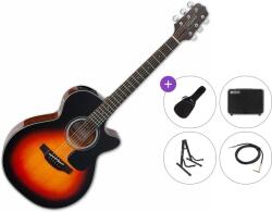Takamine GF30CE-BSB Premium SET Brown Sunburst Chitară electro-acustică Jumbo