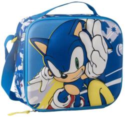  Sonic 3 D Sonic mintás Uzsonnás hűtős thermo táska 26×21, 5 cm