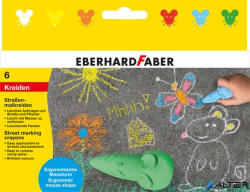 Eberhard Faber Aszfaltkréta, egér formájú, EBERHARD FABER, 6 különböző szín (526561) - alter