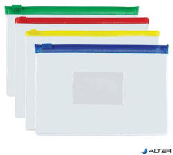 Panta Plast Irattartó tasak, A5, PP, cipzáras, 140 mikron, PANTA PLAST, vegyes színek (80023)