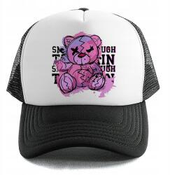  Trucker Baseball sapka Fekete Purple Teddy Nyár Nyaralás Strand Séták (Czapka Czarna PURPLE TEDDY)