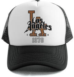  Trucker Baseball sapka Fekete Los Angeles Nyár Nyaralás Strand Séták (Czapka Czarna LOS ANGELES)