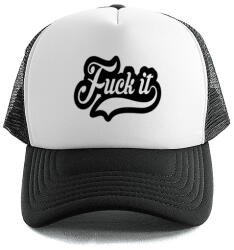  Trucker Baseball sapka Fekete Fuck It Gyönyörű Nyár Nyaralás Strand (Czapka Czarna FUCK IT)