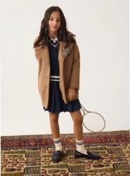 GUESS Вълнено палто за момиче в бежов цвят с бродерии Guess(Top Model 2026)