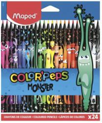 Maped Színes ceruza MAPED Color Peps Monster háromszögletű 24 darabos (862624) - papir-bolt