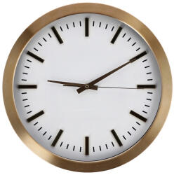 AdTrend Ceas perete rama aluminiu auriu 40 cm (72309A)