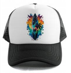  Trucker Baseball sapka Fekete Surfing Colorful Nyár Nyaralás Strand (Czapka Czarna SURFING COLORFUL)