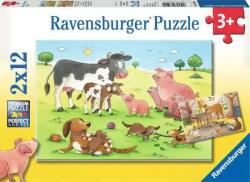 Ravensburger - Puzzle 2x12 Farm Animals - 1 - 39 piese