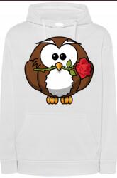 JHK Bagoly Pulóver Kapucnival Valentin Napi Nyomtatással r. éret: 3XL