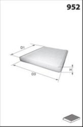 MECAFILTER Filtru, aer habitaclu MECAFILTER EKR7122 (EKR7122)
