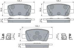 Bosch set placute frana, frana disc BOSCH 0 986 460 297 (0 986 460 297)