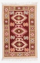 Kotonia Home Covor tesut - Decor traditional, 60x150 cm, fond bordo si nuante de crem - 03 (124339-60150) Covor