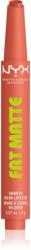NYX Cosmetics Fat Matte balsam de buze cu efect matifiant Cashmere Cutie 2 g