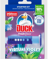 DUCK Fresh Discs zselés WC-öblítő korong 36 ml Virtual Violet (5000204369700)