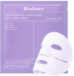Biodance Rejuvenating Caviar PDRN Real Deep Mask bőrfiatalító maszk kaviár kivonattal és PDRN-nel, 34 g