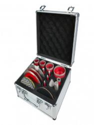 Raider Set discuri si carote diamantate pentru polizor M14, 21 bc, cutie aluminiu