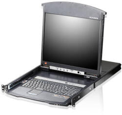 ATEN Switch KVM ATEN KL1508AIN-AXA-AG ALTUSEN KVM 8-port Hight Density Dual Rail LCD19 + Keyboard + Tuchpad 191U (KL1508AIN-AXA-AG)