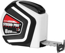 Strend Pro Mérőszalag, Strend Pro Premium, fekete/fehér, 8 m/27 mm, acél szalag, műanyag tok (TC216137)