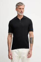 Giorgio Armani póló férfi pamut - sötétkék XXL - answear - 33 990 Ft
