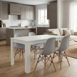 TopMebel Трапезен комплект 5 части Darlen - Nova TopMebel в бял - сив цвят 125x72x74cm