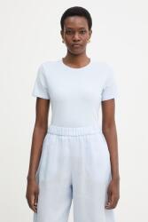 MM by Max Mara basic női pamut elasztánnal MULINO - kék M