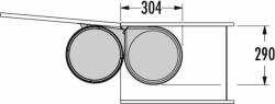 Hailo AS Mono 20 stainless steel/black (3520001)